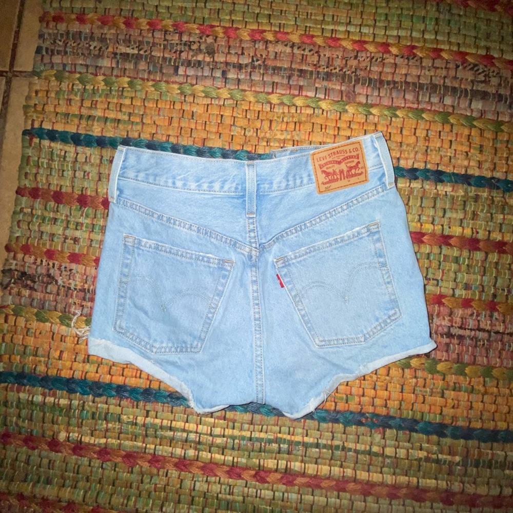 Levi's Women's Light Blue Denim Shorts